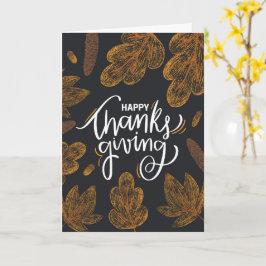 Tarjeta Deseos sinceros de Acción de Gracias