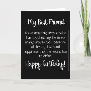 TARJETA DESEOSOS DESEOS PARA MI **MEJOR VIERNES** CUMPLEAÑ