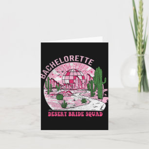 Tarjeta Desert Brie Squad Bachelorette Party Western Bach