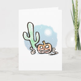 Tarjeta desértica Jack-O-Lantern {Halloween}