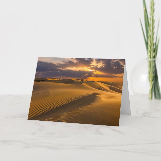 Tarjeta Deserts | Landscape of Sand Dunes (Anverso)