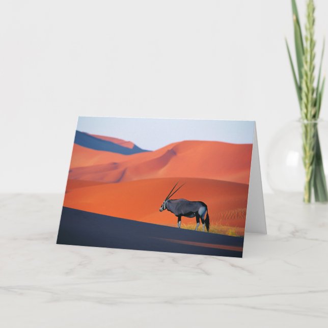 Tarjeta Deserts | Namib Desert Oryx (Anverso)