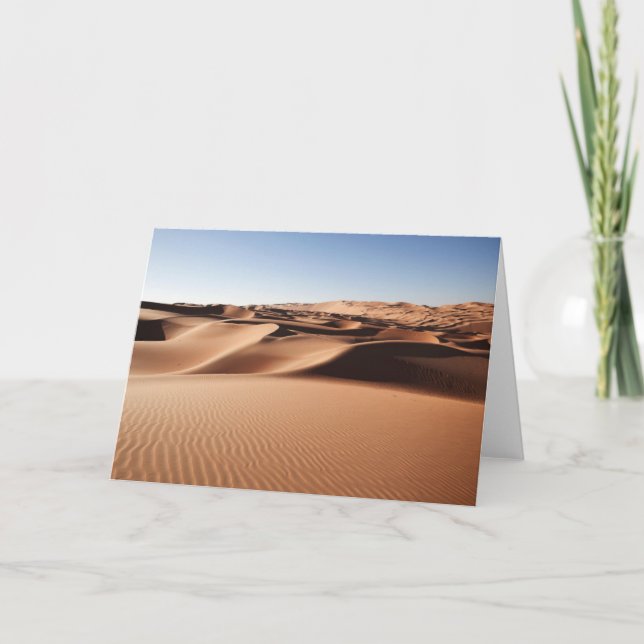 Tarjeta Deserts | United Arab Emirates Sand Dunes (Anverso)