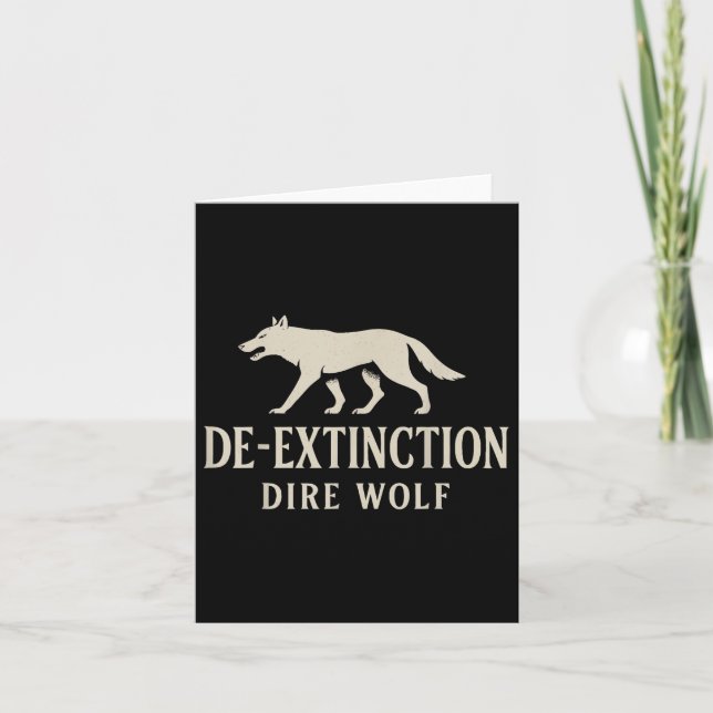 Tarjeta Desextinción Dire Wolf Dire Wolves Wolf Return (Anverso)