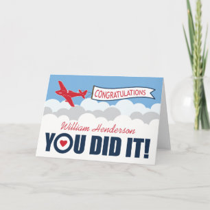 Tarjeta Desfile de graduación personalizado   RAF británic