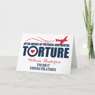 Tarjeta Desfile de graduación retro   Raf británico