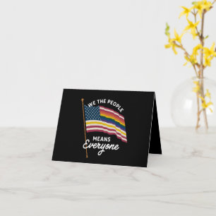 Tarjeta Desfile del Orgullo LGBT Nosotros el Pueblo Signif