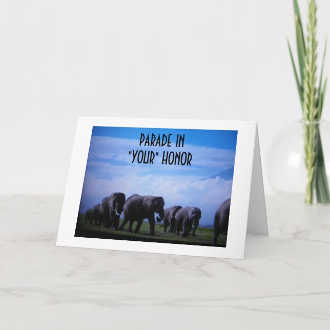 TARJETA "DESFILE EN "SU" GRADUADO DE HONOR" (Anverso)