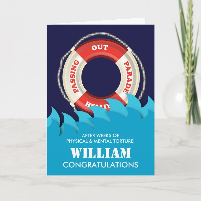 Tarjeta Desfile: Felicitaciones a la Marina Británica por  (Anverso)