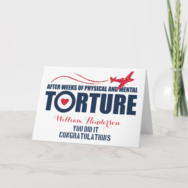 Tarjeta Desfile Retro de Egreso | Raf británica (Anverso)