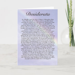 Tarjeta DESIDERÁTUMS Card=Rainbow