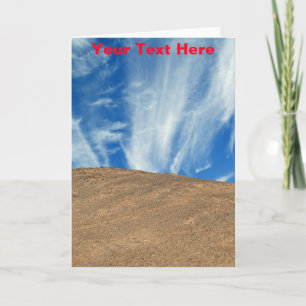 Tarjeta Desierto de Atacama personalizable, nubes de Chile
