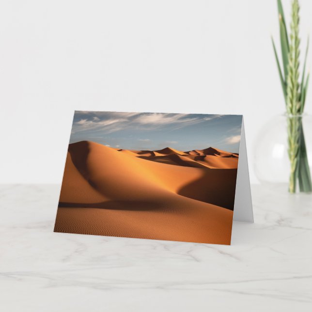 Tarjeta Desiertos | Erg Chebbi Dunes Marruecos (Anverso)