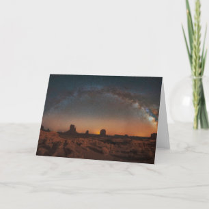Tarjeta Desiertos   Espectacular cielo estrellado en un pa