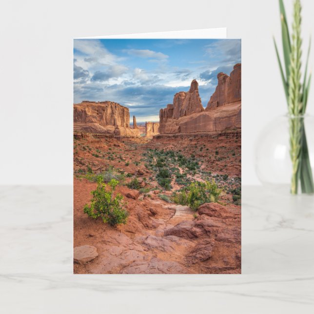 Tarjeta Desiertos | Parque nacional Arches, Utah (Anverso)