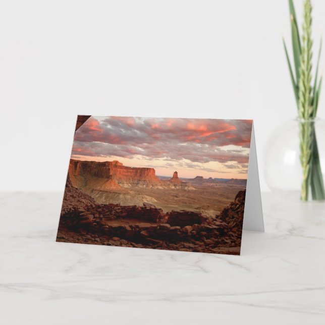 Tarjeta Desiertos | Parque nacional de los Cañonlands Utah (Anverso)