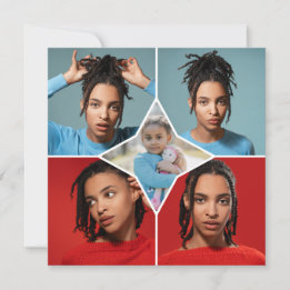 Tarjeta Design Your Own 5 Photo Collage