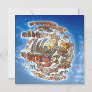 Tarjeta Desintegración de la nave espacial