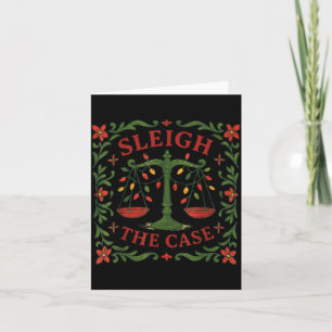 Tarjeta Desliza El Caso Diseño Divertido De Navidad Para A