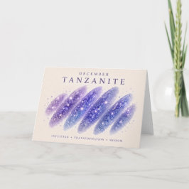 Tarjeta Deslizamiento de Cristal de Tanzanita