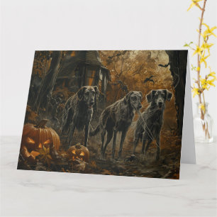 Tarjeta Deslumbramiento nocturno de Halloween en Afganistá