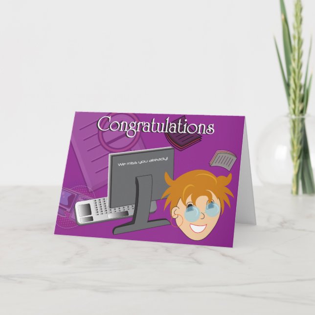 Tarjeta despedida de compañero de trabajo 1 (Anverso)