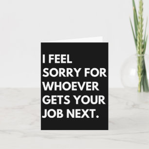 Tarjeta Despedida de nuevo trabajo Jubilación para compañe