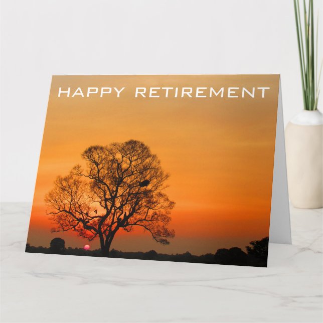 Tarjeta despedida del atardecer grande (Anverso)