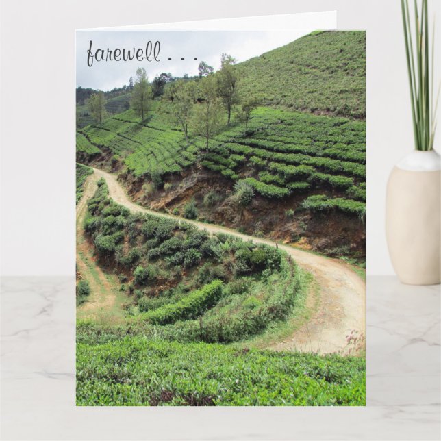 Tarjeta despedida senderos grandes (Anverso)