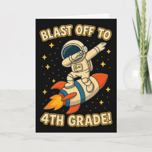 Tarjeta Despegue de cohete de 4to grado Dab Espacio Genial