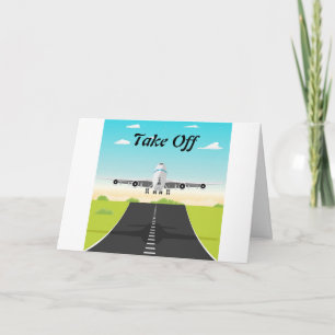 TARJETA DESPEGUE-**DISFRUTE DE SU NUEVO AVENTURA**