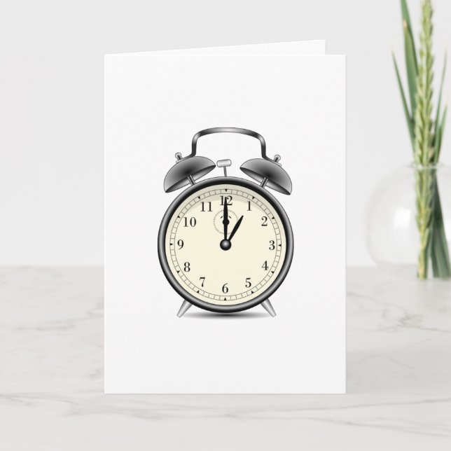 Tarjeta Despertador del vintage (Anverso)
