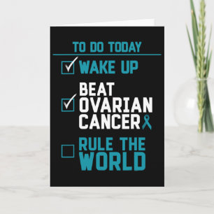 Tarjeta Despertar Vencer Cáncer de Ovario Regir El Mundo