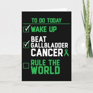 Tarjeta Despertar Vencer Cáncer de Vesícula Biliar Regir E