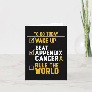 Tarjeta Despierta Apéndice Vencer Regla de Cáncer en el Mu