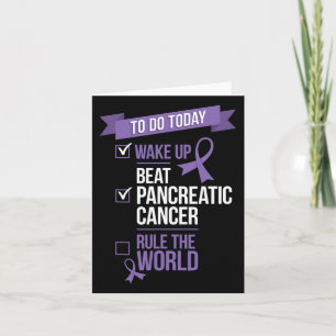 Tarjeta Despierta Derrota A La Regla Del Cáncer Pancreátic