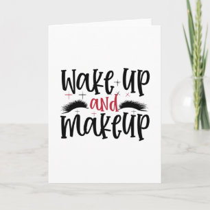 Tarjeta Despierta y maquillaje - Cita de maquillaje