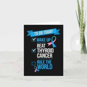 Tarjeta Despierten y vencen al cáncer tiroideo al mundo