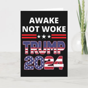 Tarjeta Despierto No Despertado Elección Trump Republicano