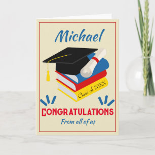 Tarjeta Desplazamiento de título de felicitación de gradua