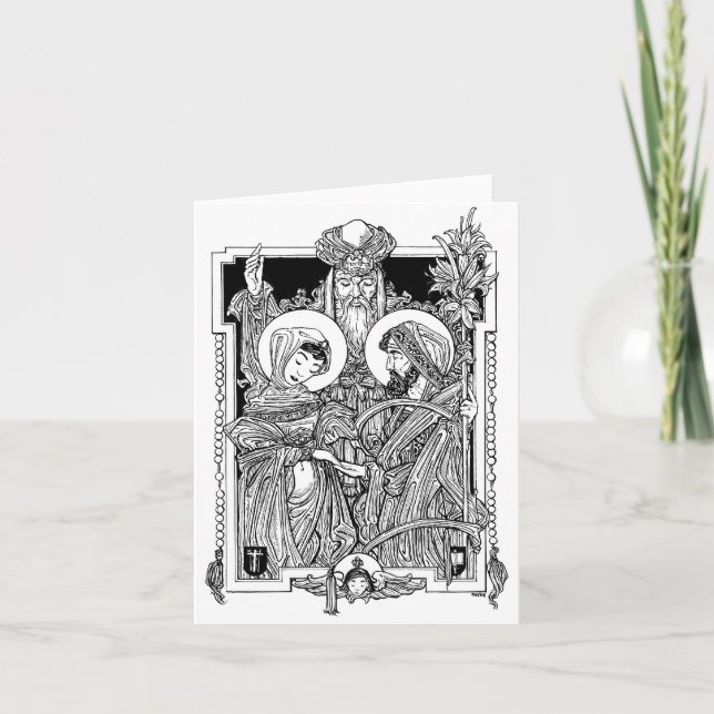Tarjeta Desposorio de la Virgen bendecida Notecard (Anverso)