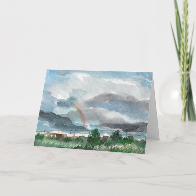 Tarjeta Después de la lluvia (Anverso)