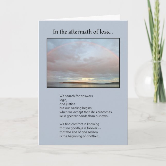 Tarjeta Después de la pérdida... (Anverso)