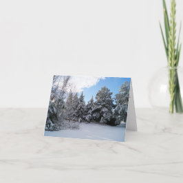 Tarjeta Después de que los Navidades de la tormenta de nie