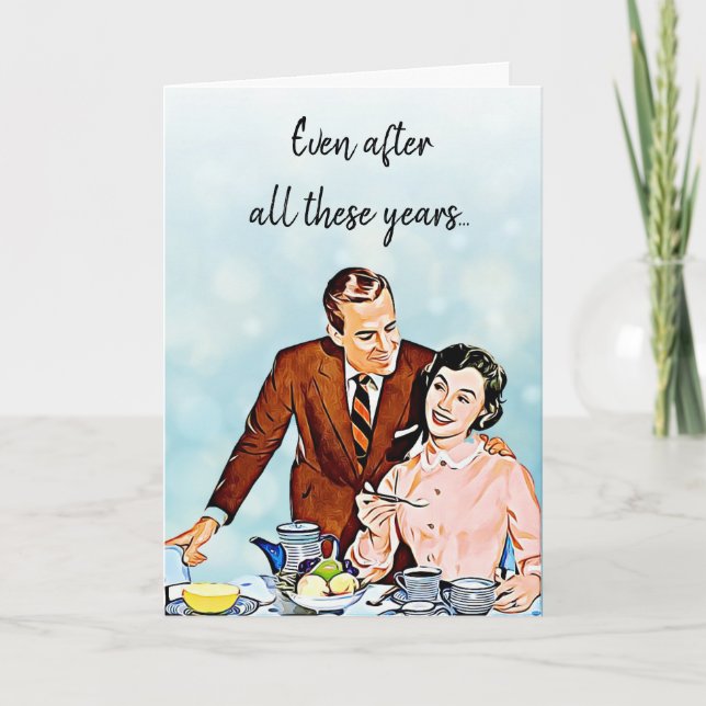 Tarjeta Después de todos estos años El día de San Valentín (Anverso)