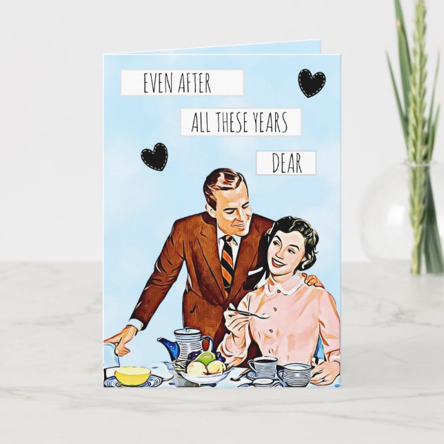 Tarjeta Después de todos estos años El día de San Valentín (Anverso)