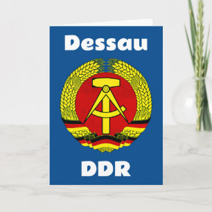 Tarjeta Dessau, DDR, Dessau, Alemania (Ossi de Alemania Or