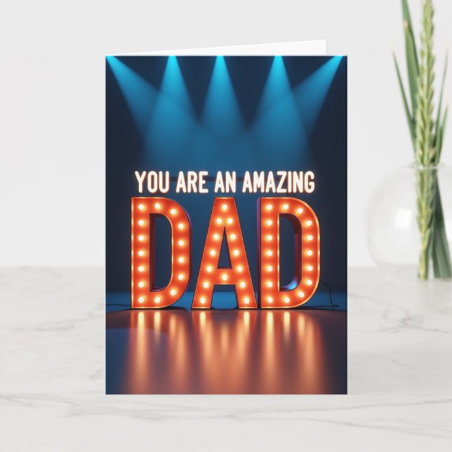 Tarjeta Destacada de Papá Increíble (Anverso)