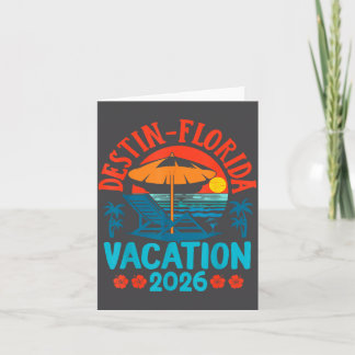 Tarjeta Destin Florida 2026 Vacaciones Familiares Playa Ve