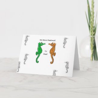 Tarjeta Destinado para encontrarse